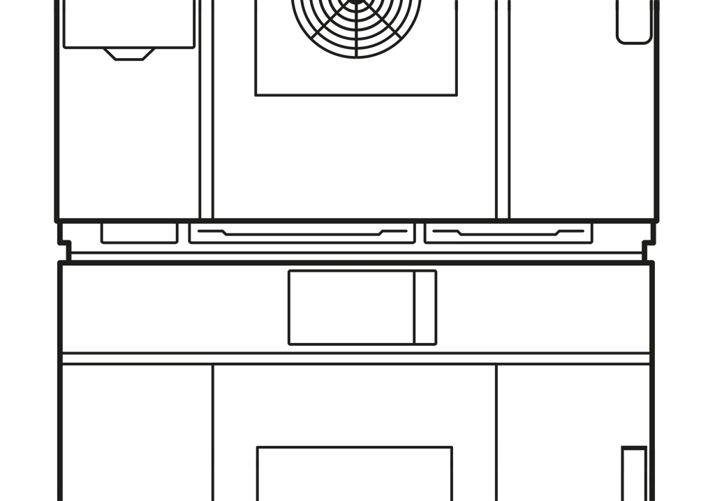 Unox oven Dubbele stapel installatie kit XEEQA-0011-E