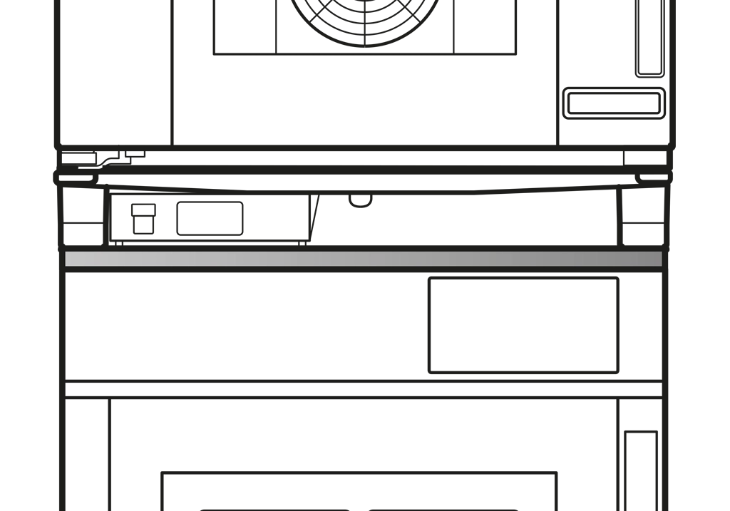 Unox oven Dubbele stapel installatie kit XEEQC-0011-E