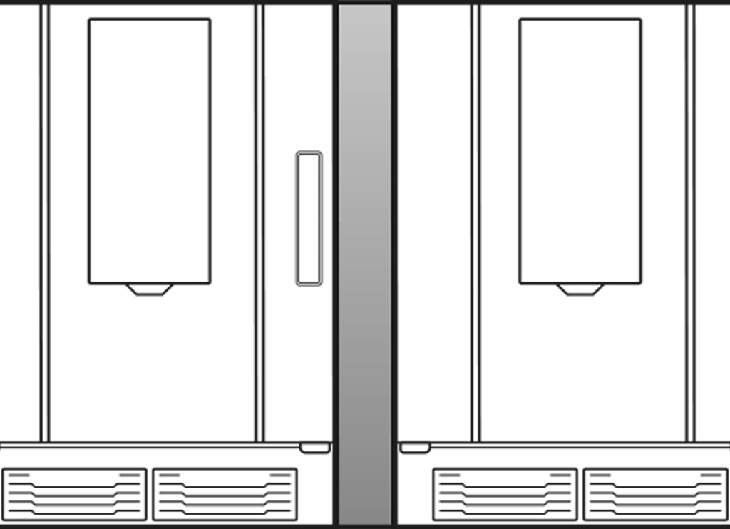 Unox oven Dubbele stapel installatie kit XUC198